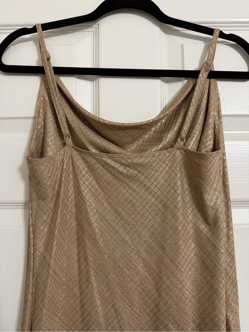 Forever 21 Metallic Gold Cowl Neck Mini Slip Dress - Picture 4 of 4